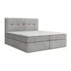 Svetlo siva boxspring postelja s prostorom za shranjevanje 160x200 cm Palta – Makamii