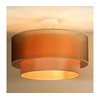 Duolla - Plafonski luster WOOD BOHO 1xE27/15W/230V prečnik 45 cm bakrena/bež