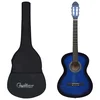 12-dijelni set klasične gitare za početnike plavi 4/4 39