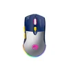 Miš Wireless Marvo M803W 7D gejmerski miš sa RGB pozadinskim osvetljenjem, dual mode (žični i bežični), integrisana baterija od 500 mAh bel
