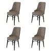 Hanah Home Set stolica Pare, 46x94x46 cm, 4 komada, Crno-smeđe