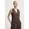 Day Birger et Mikkelsen Laneni telovnik Frida - Casual Linen Stripe