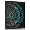 Plakat Mandala z vzorcem sonca - 30x45 black