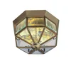 Searchlight 8235AB - Plafonska svetiljka FLUSH 2xE14/60W/230V mesing