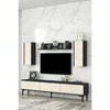 Hanah Home TV komoda Didema 180, antracit / travertin