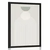 Plakat stilska mavrica s polkrogom Mid-Century - 20x30 black