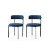 Hanah Home Set stolica Gini, 48,5x75,5x50,5 cm, 2 komada, Crno-plave