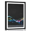 Plakat s paspartujem moderna abstrakcija - 60x90 silver