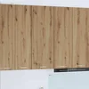 vidaXL Viseča omarica s polico Riga Umetni hrast 40 x 31 x 100 cm