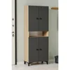 Hanah Home cipelarnik Jerma, 63,5 cm, hrast Sonoma / antracit