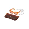 Sunglasses with strap and case - orange