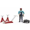 Figura Bruder set-mehaničar sa alatom 621001