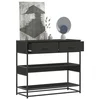 konzolni stol crni 90x35x80 cm konstruirano drvo