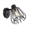 Rabalux Zidna spot lampa Emerencia, 1xE14, Sa prekidačem, Crna