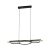 Eglo 901714-LED Luster BOYAL sa prigušiva 2xLED/12,5W/230V+LED/15,5W bež/crna