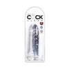 Pipedream King Cock Clear - Dildo s priseskom 15 cm prozoren