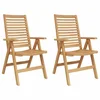 Vidaxl Stol 2 szt. Rjava 64.5 x 52 x 108 cm Trden tikov les