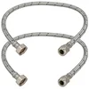 shumee Fleksibilni priključek 3/8” 1/2” za vpenjalne sisteme 60 CM komplet 2 kosov