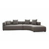 Atelier Del Sofa Ugaona sofa Gondol-1 (L3-CHL) - Siva