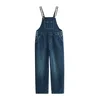 Tommy Jeans Kavbojke z naramnicami moder denim