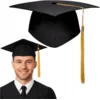 Korbi Črna baretka za diplomante – univerzitetni kostum za zabave in preobleke