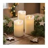 BRILAGI - SET 3x LED sveća LED/3xAAA krem boje + daljinski upravljač