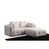 ATELIER DEL SOFA Amaris 2 Seater With Pouffe White ugaona sofa
