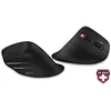 CONNECT IT CMO-2880-BK - Ergonomski bežični miš Verti TriMode 1000/1600/2400 DPI 2xAAA