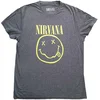 Nirvana Majica Yellow Smiley Flower Sniffin Brindle S