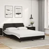 Okvir za krevet Dover crno-bijeli 120x200 cm umjetna koža
