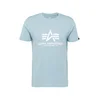 ALPHA INDUSTRIES Majica Basic Logo nebeško modra