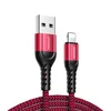 Joyroom N10 3x kabel USB/Lightning 0.25m + 1.2m + 2m, rdeča