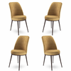HANAH HOME Set 4 stolice Dexa Cappuccino Brown