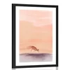 Plakat s paspartujem plašna srna - 40x60 no frame