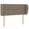 Vidaxl Vzglavje z ušesi taupe 83x23x78/88 cm blago