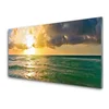 tulup.si Slika na steklu Sea sunset 140x70 cm 2 obešalnika