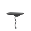HANAH HOME Zidna polica Leo Black Anthracite