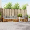 Set vanjskih sofa 7 kom. Prirodna i svijetlo siva