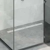 Odvod za tuš s dizajnom linije Srebrno 90 cm