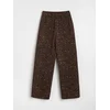 Sinsay - Trenerka wide leg pantalone sa leopard uzorkom - šareno
