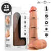DILDO Mr Intense Bruce Flesh 23 cm - realističen penis, s sesalnim dnom, gibljiv, tekoči silikon