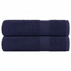 Vidaxl Kopalne brisače FROGN 2 kosa temno modre 100x150 cm 360 g/m2