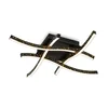 Brilo - LED plafonski luster REY 4xLED/6W/230V crna