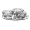 Skleda za tapas ETHNO, 190 ml, set 3 kosov, s krožnikom, prozorno, Nachtmann