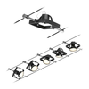 Paulmann 94434 - Set od 5 spot svetala GU5,3/10W MAC 230V crna