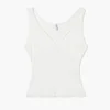 Cropp - Čipkasta bluza - white