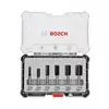Bosch komplet ravnih glodala, 6 komada, prihvat od 8 mm - 2607017466