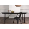 Venture Design Jedilna miza Astrid 200x90x75 cm črna