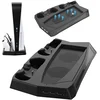 Charging stand with cooling fan for PS5