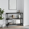 Konzolni stol crni 100 x 22,5 x 75 cm od konstruiranog drva